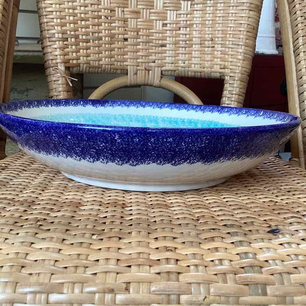 Round Bowl Blue with Starfish