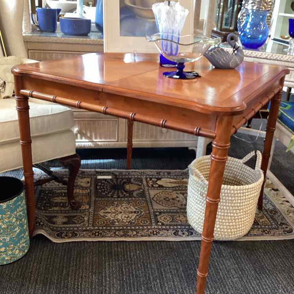 Kindel Dining Table, Bamboo Faux Legs - "AS IS"