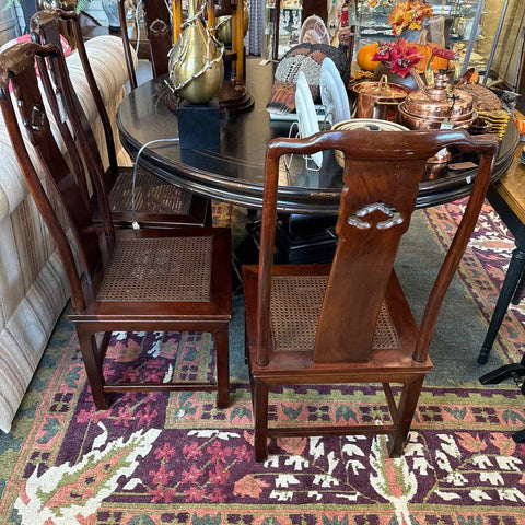 Set of 5 Vintage Henredon Caned Chairs