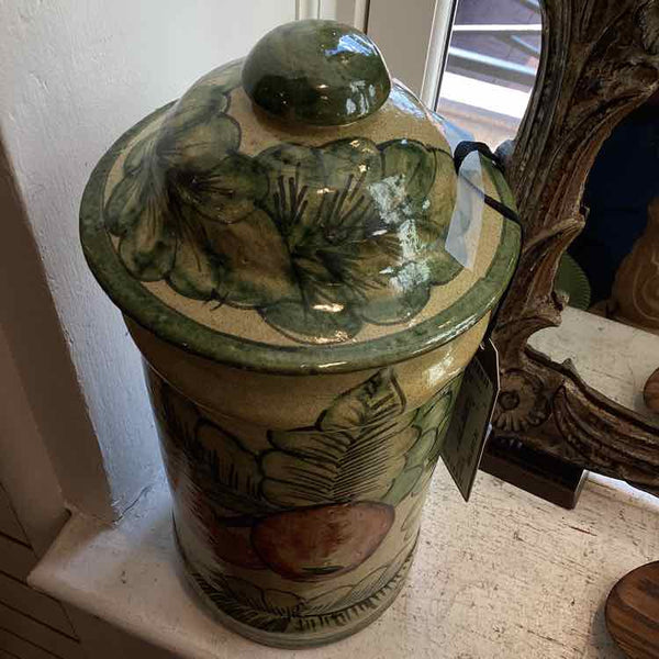 Handpainted Ceramic Jar