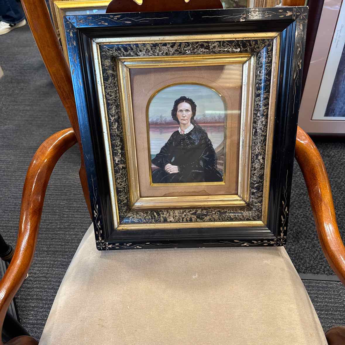 Vintage Woman in Black Picture