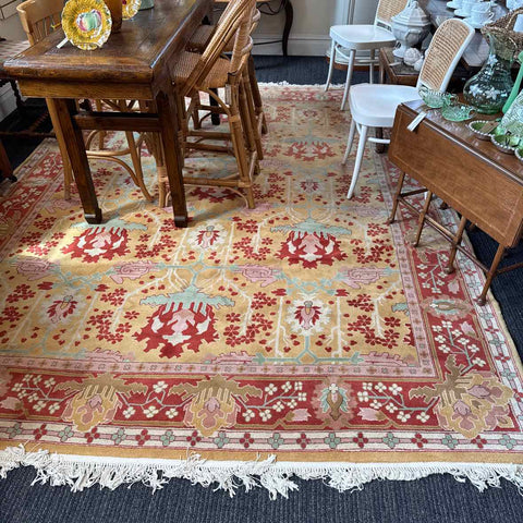 Red, Yellow, & Turquoise Rug
