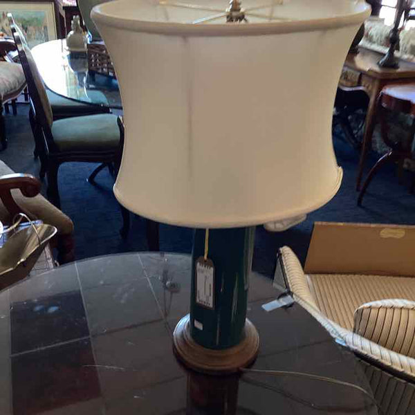 Green Lamp w/Leopard