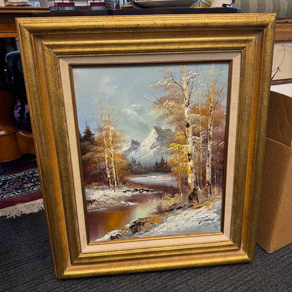 Winter Scene Oil Painting