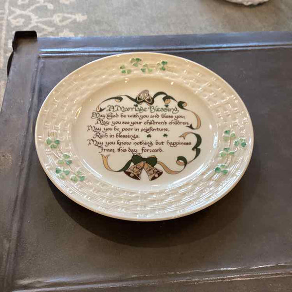 Belleek Marriage Blessing Plate