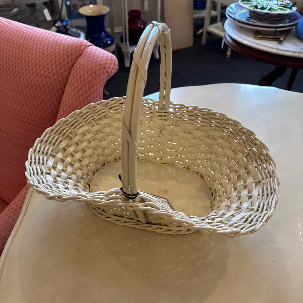 Vintage White Basket