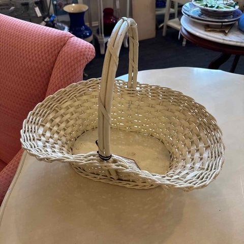Vintage White Basket
