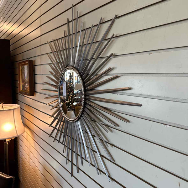 Silver Sunburst Mirror