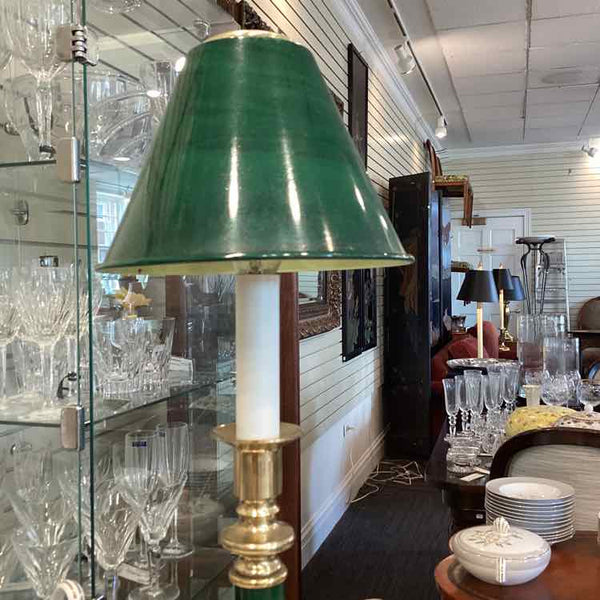 Vintage Green Buffet Lamp