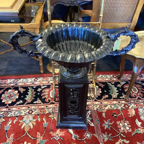 Handled Black Iron Planter