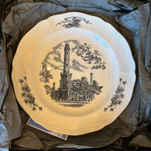 Marshall Field's Wedgwood Water Tower Plate