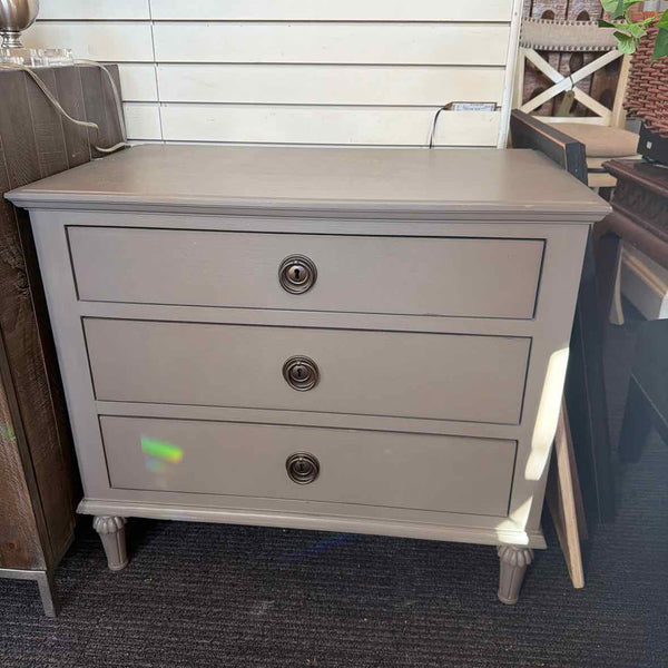 Restoration Hardware Side Table with 3 Drawers