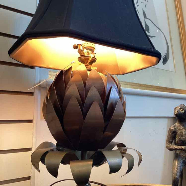Copper Artichoke Table Lamp