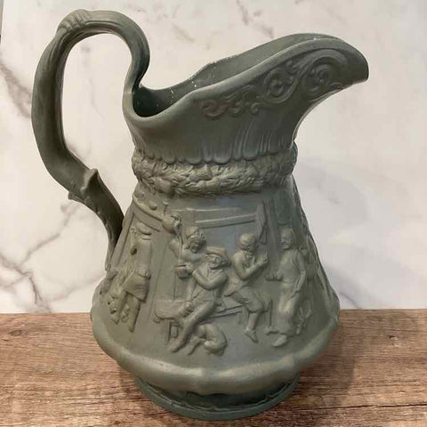Green/Gray  Wm Ridgeway Pitcher