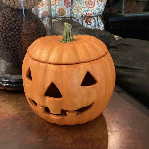 Ceramic Pumpkin & Lid