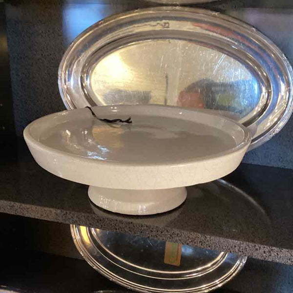 Pottery Barn Ceramic Cake Plate