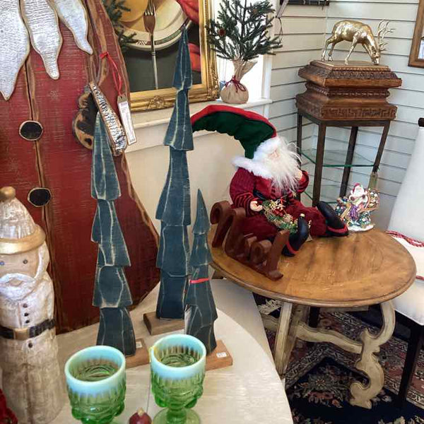 Set Of Three Wooden Trees