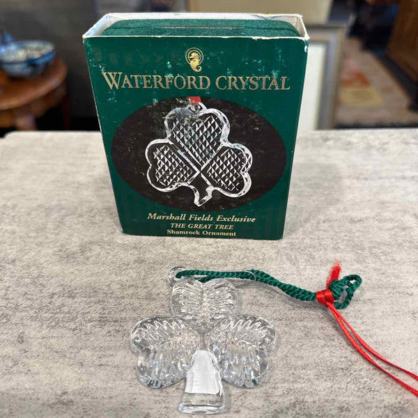 Waterford  Shamrock Ornament w/Box (Marshall Fields)