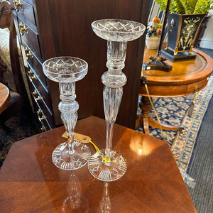 Pair of Crystal Candlesticks