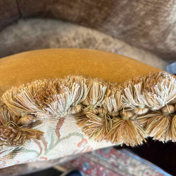 Needlepoint Pillow with Fringe