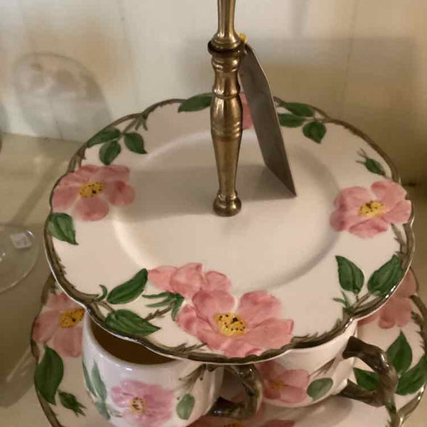 Franciscan "Desert Rose" Two Tiered Tray
