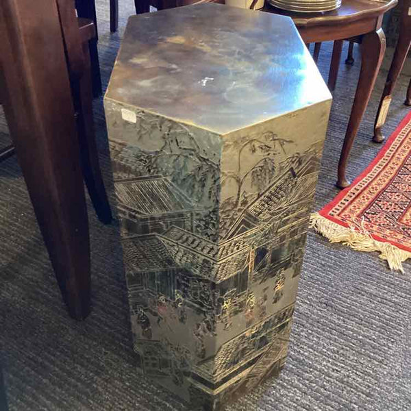 Pair Of Philip Kelvin LaVerne " Lo Ta Hexagonal  Cube" Tables