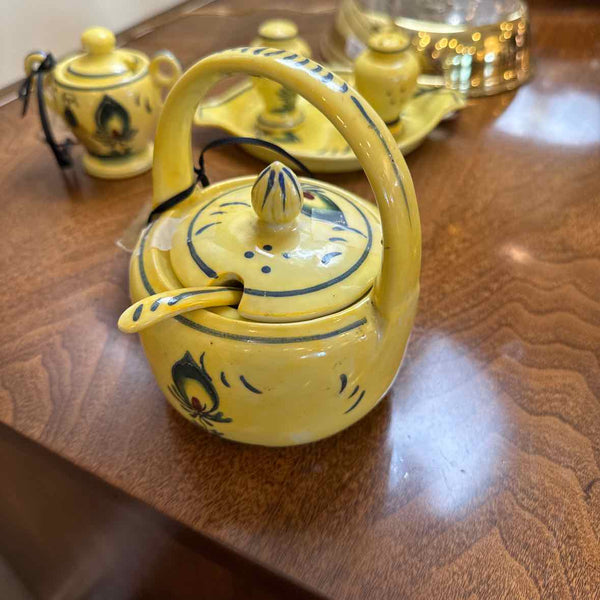 Yellow Ceramic Basket