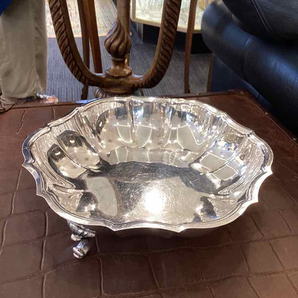 Chippendale Silverplate Footed Bowl