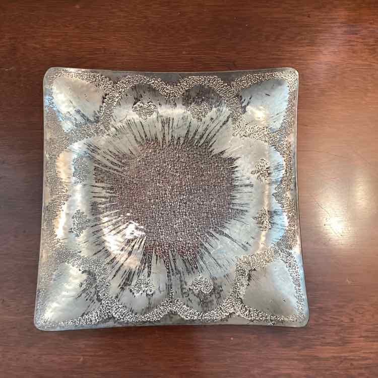 Mid Cent. Sterling Overlay Tray - Dorothy Thorpe