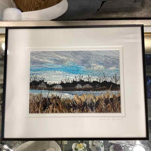 Original Textile Framed Art