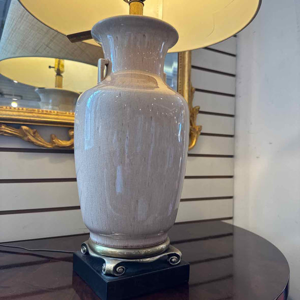 "As Is" Tan Lamp w/Square Base