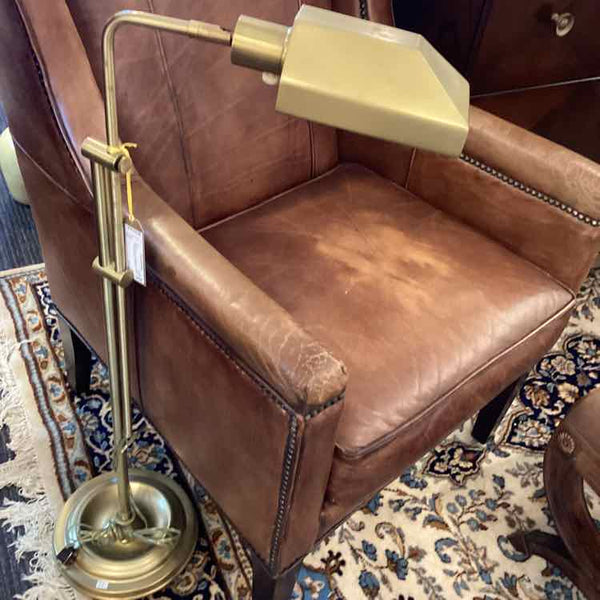 Double Pole Adjustable Gold Floor Lamp