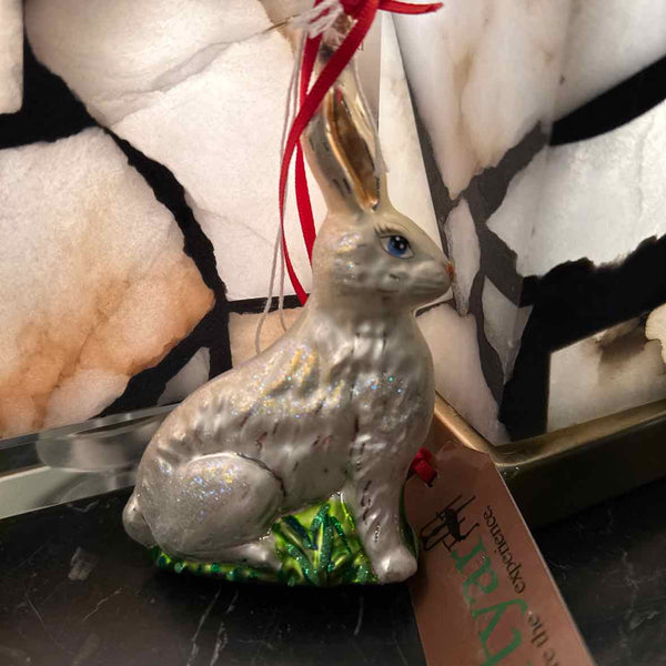 Radko Bunny Greetings Ornament