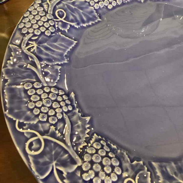 Blue Bordallo Pinheiro Chop Plates - Set of 6