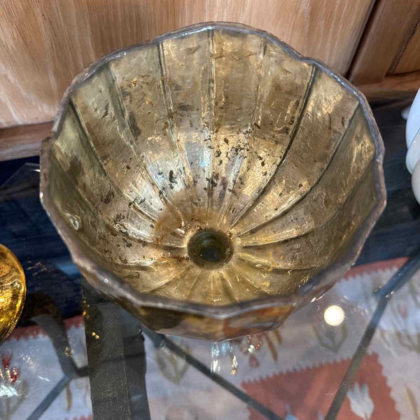 Footed Goblet Gold Vase