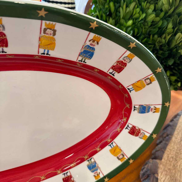 Radko Oval Nutcracker Platter