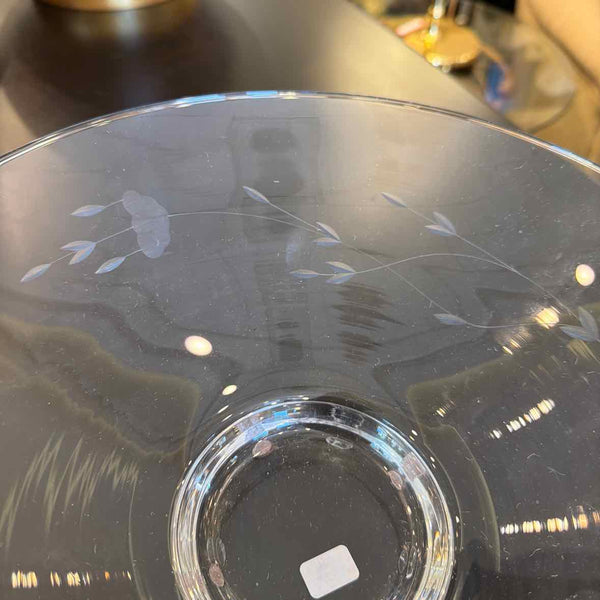 Etched Glass Bowl