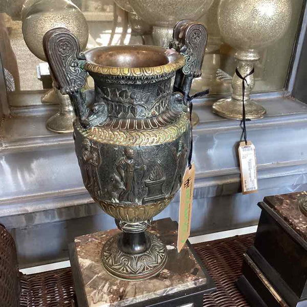 Neoclassical Bronze And Marble Urn