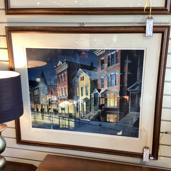 "Night Lights" Lithograph By Robert Addison