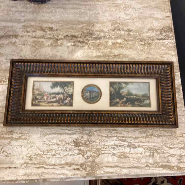 Three Part Miniature European Scenes