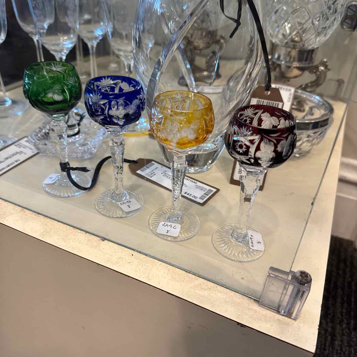 Four Cordial Glasses