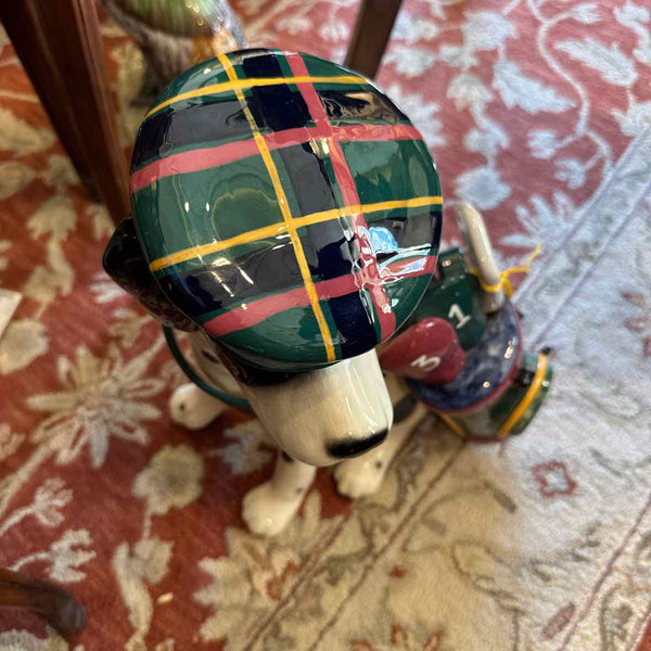 Ceramic Dalmation Dog w/Golf Clubs