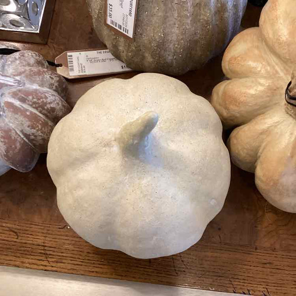 Pottery Barn Cement Pumpkin