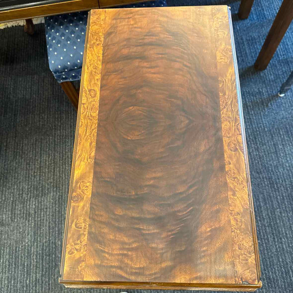 Burled Drop-Leaf Table