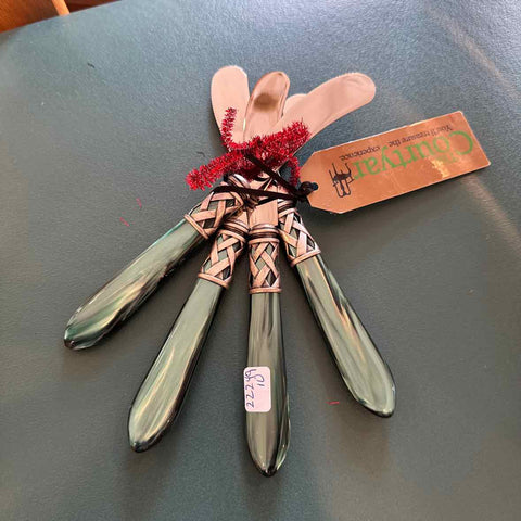 Vietri Aladdin Green Spreaders - 4