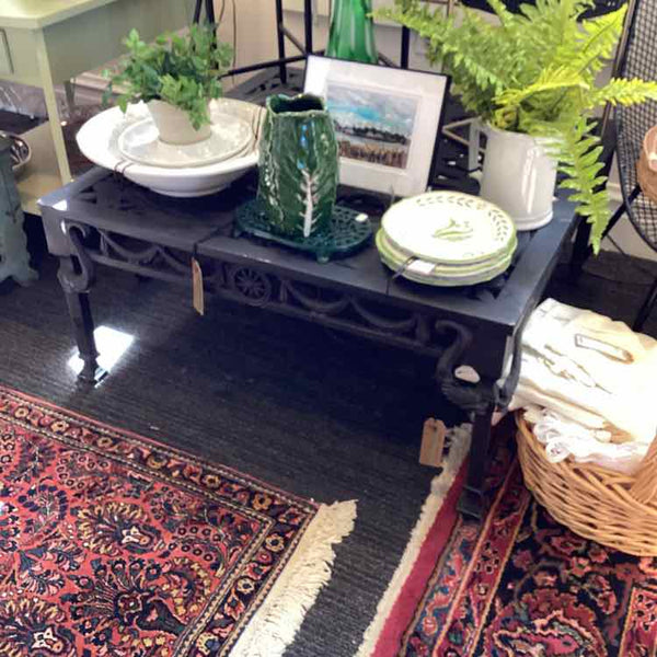 Black Cast Aluminum Coffee Table