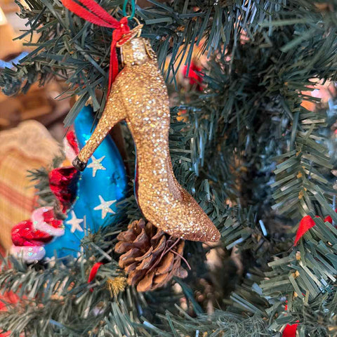 Glam Heel Old World Christmas Ornament