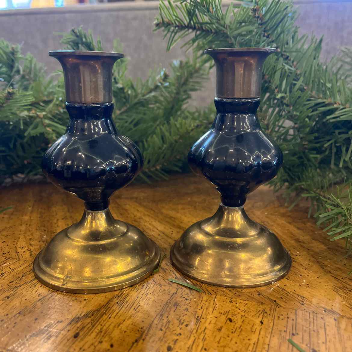 Pair Of Brass Candlesticks