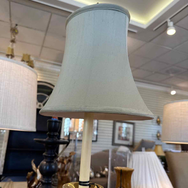 Pair of Brass Twisted Candlestick Lamps