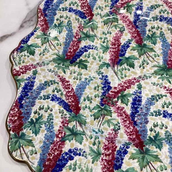 Square Chintzware Plate
